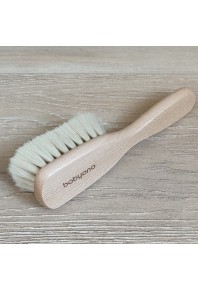 щітка для волосся дерев'яна з натуральною м'якою щетиною BabyOno