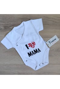 Боди на кнопочках "я люблю маму" Боди на кнопочках "я люблю маму"
