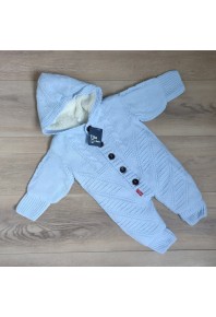 детский вязанный комбинезон на меху ТМ Tiba baby