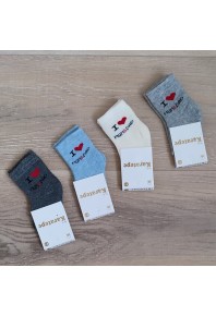 Носочки  махровые "я люблю маму и папу"