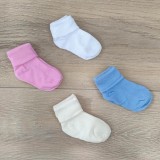носочки однотонные для новорожденных (тонкие)
