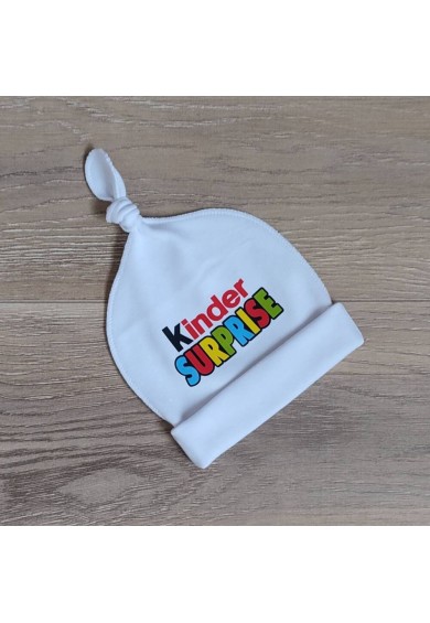 Шапочка з вузликом для немовлят "kinder surprise"