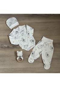 Набір для немовлят "milk" (байковий) р.50, 56, 62