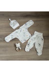 комплект для новонароджених "milk"  (байковий)