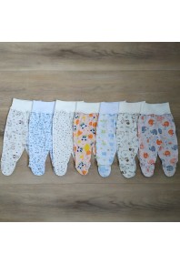 ползунки на широкой резинке с наружными швами для новорожденных 100% хлопок
